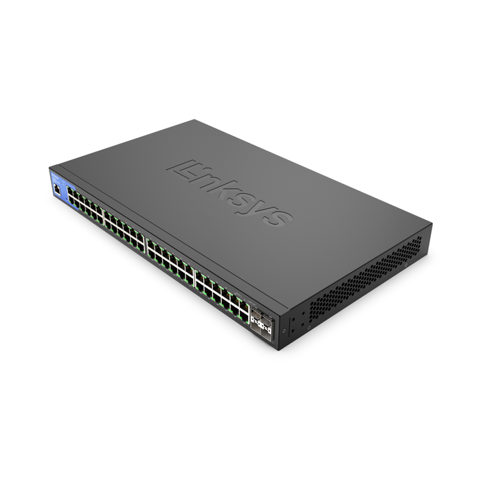 48-Port Managed Gigabit Ethernet Switch with 4 10G SFP+ Uplinks LGS352C, , hi-res