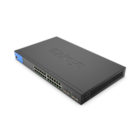 24-Port Managed Gigabit PoE+ Switch 250W with 4 1G SFP Uplinks TAA Compliant LGS328PC, , hi-res