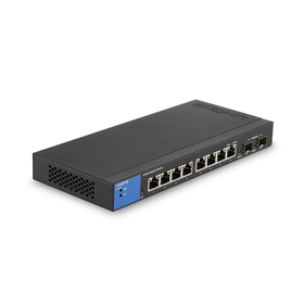 8-Port Managed Gigabit Ethernet Switch with 2 1G SFP Uplinks TAA Compliant