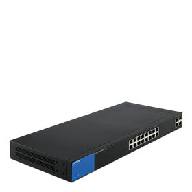 Business LGS318 16-Port Gigabit Smart Managed Switch + 2x Gigabit SFP/RJ45 Combo Ports, , hi-res