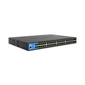 48-Port Managed Gigabit PoE+ Switch with 4 10G SFP+ Uplinks 740W TAA Compliant LGS352MPC, , hi-res