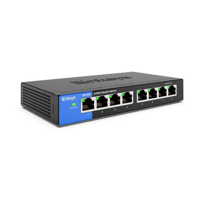 8-Port Gigabit Ethernet Switch SE3008, , hi-res