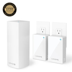 Linksys Velop Intelligent Mesh WiFi System, Tri-Band, 3-Pack with Plug-Ins (AC4800), , hi-res