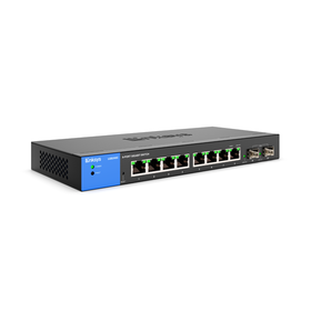 8-Port Managed Gigabit Ethernet Switch with 2 1G SFP Uplinks TAA Compliant LGS310C