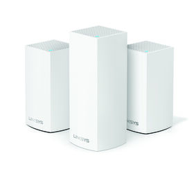 Linksys Velop Intelligent Mesh WiFi System, Tri-Band, 3-Pack White (AC4600), , hi-res