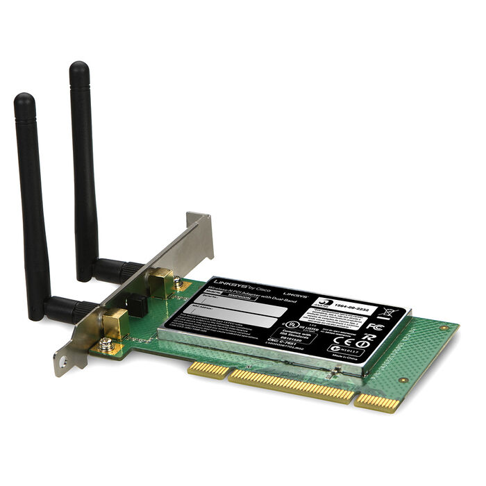Linksys WMP600N Dual-Band Wireless-N PCI Adapter, , hi-res
