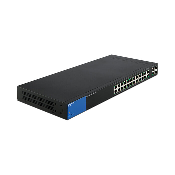 Business LGS326P 24-Port Gigabit PoE+ (192W) Smart Managed Switch + 2x Gigabit SFP/RJ45 Combo Ports, , hi-res