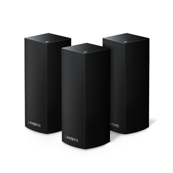Système Wi-Fi Multiroom Intelligent Mesh™ triple bande Linksys Velop, pack de 3, noir, , hi-res