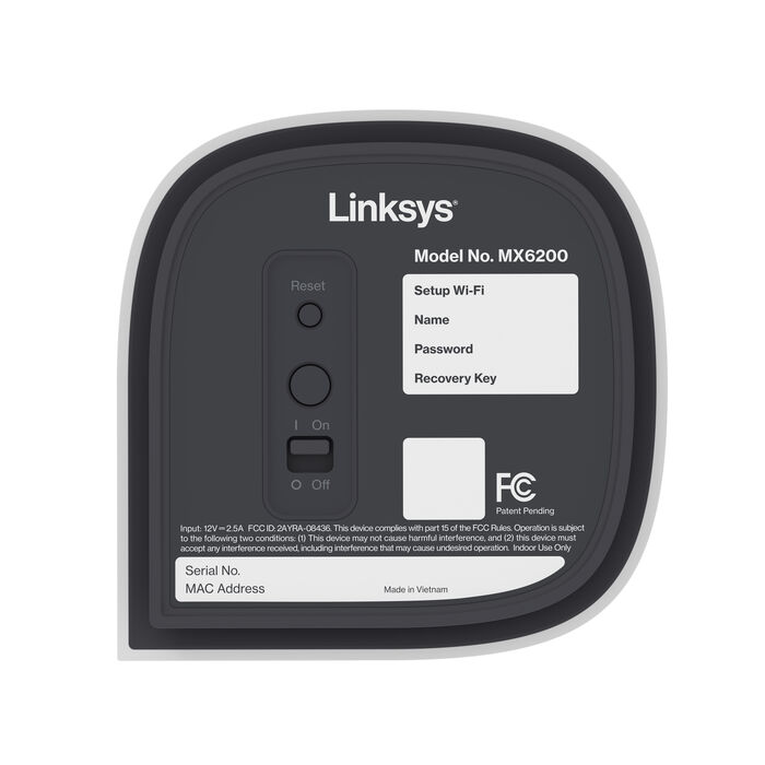 Linksys MX6203 Velop Pro Routeur - WiFi 6E Mesh Double Bande - 3-Pack -  Blanc