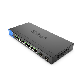 具有 2 個 1G SFP 上行鏈路的 8 端口管理型 Gigabit PoE+ 交換器 110W 符合 TAA 標準, , hi-res