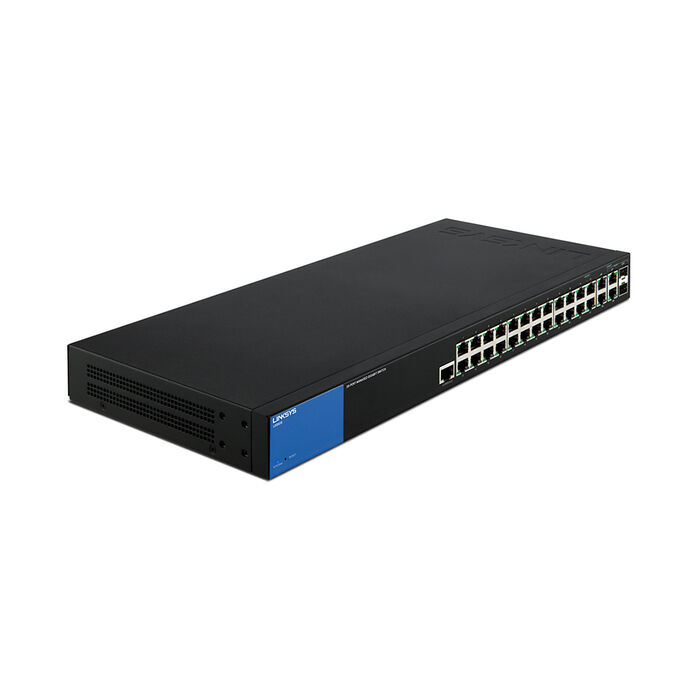 Business LGS528 24-Port Gigabit Managed Switch + 2x Gigabit Ethernet + 2x Gigabit SFP/RJ45 Combo Ports, , hi-res
