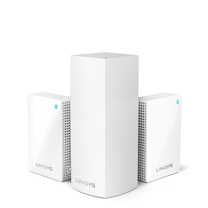 Linksys Velop Intelligent Mesh WiFi System, Tri-Band, 3-Pack with Plug-Ins (AC4800), , hi-res