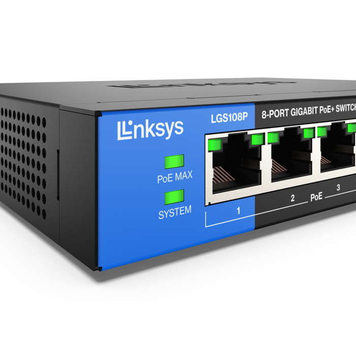 Commutateur de bureau PoE Gigabit  à 8 ports pour entreprises LGS108P Linksys, , hi-res