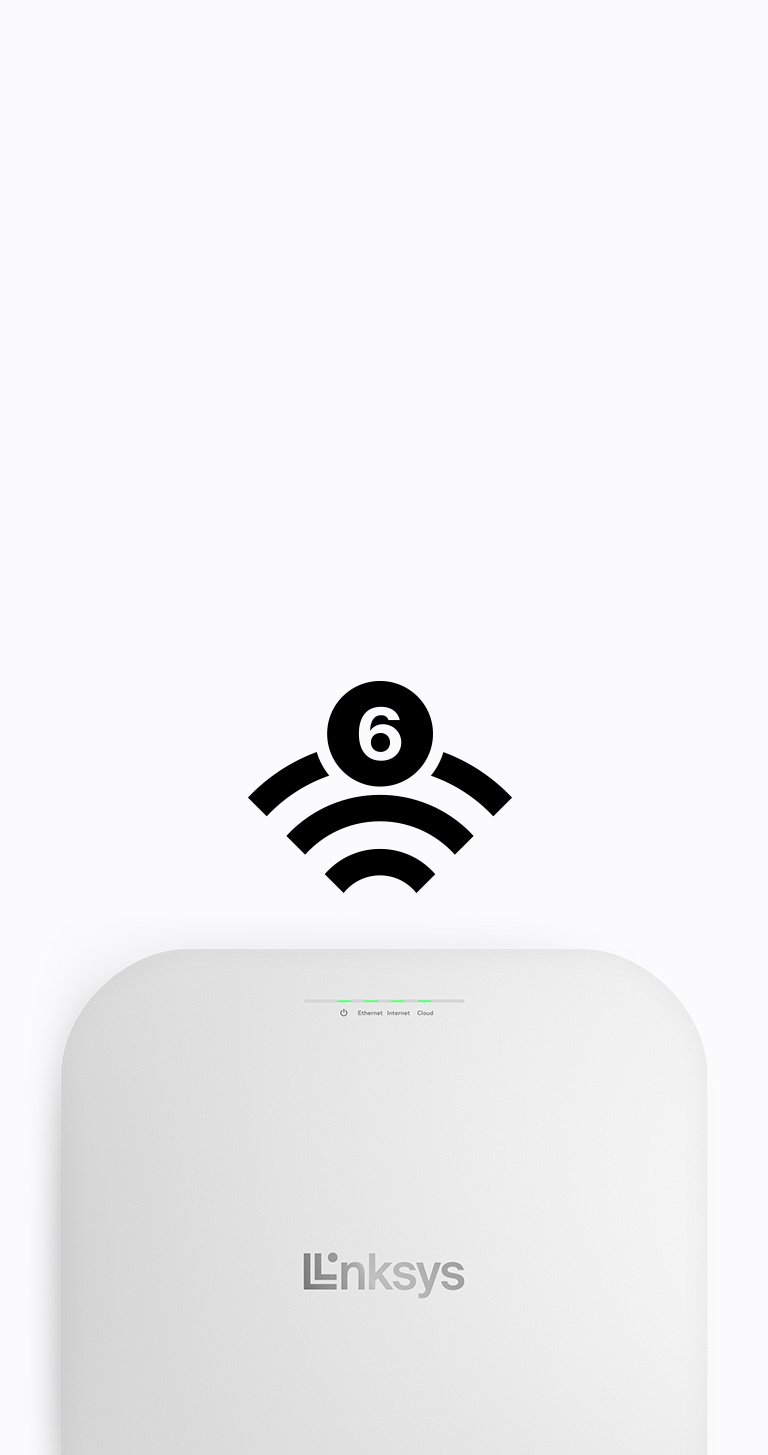 WiFi 6 icon and access point